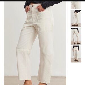 Velvet Brylie Ivory Barrel Leg Pants Size 6 - Excellent Condition